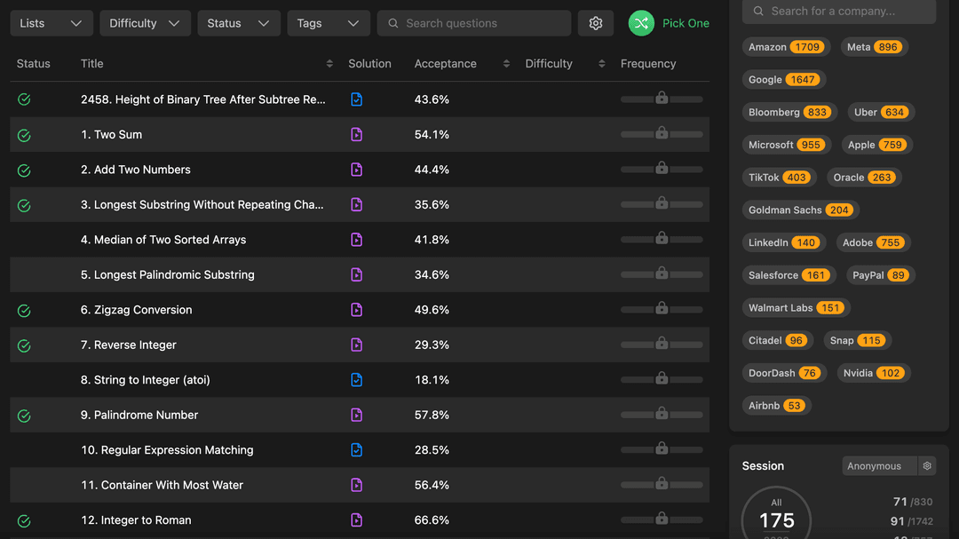 LeetCode Mate: Tag Hider Extension